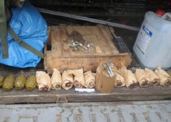 В районе Счастья нашли хранилище с боеприпасами
