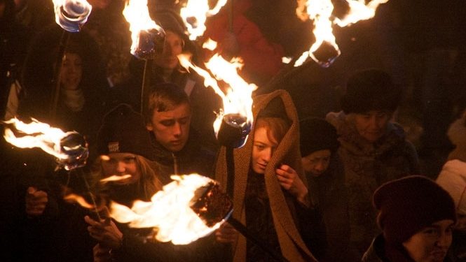 Киев: В марше в честь дня рождения Бандеры приняли участие 5 тысяч человек