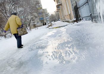 Из-за гололеда в Кировограде за два дня травмы получили более 50 человек