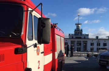На речном вокзале в Киеве случился пожар