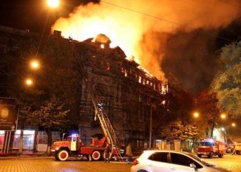В Одессе горел дом Руссова, - пресса