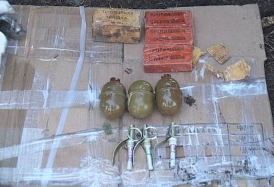В Днепропетровске возле трассы нашли тайник со взрывчаткой