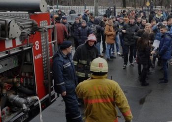 В Киеве горело общежитие