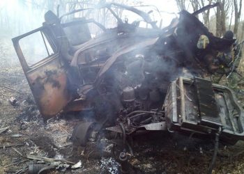Грузовик батальона «Полтава» подорвался на мине