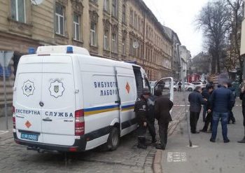 У приемной СБУ во Львове нашли взрывчатку