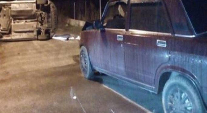 Пьяный водитель протаранил полицейскую машину под Киевом