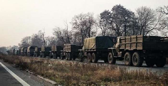 На Донбасс перебросили оружие в сопровождении российских военных