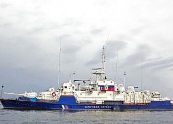 Вблизи Мариуполя обнаружили российский военный корабль