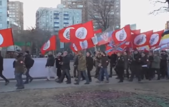 Опубликовано видео митинга фашистов в Москве