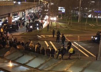 В сети появилось видео задержания подозреваемого в попытке теракта в Амстердаме