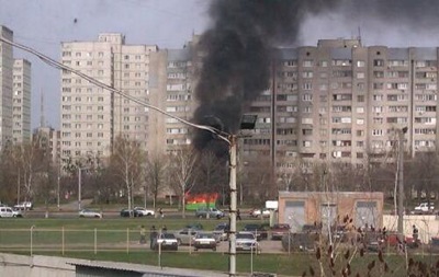 В Харькове на ходу загорелась маршрутка