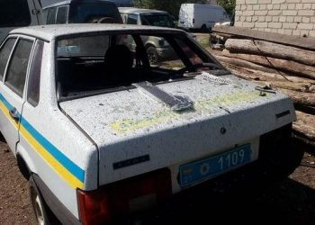 Опубликовано видео с места взрыва на полицейской базе в Харькове