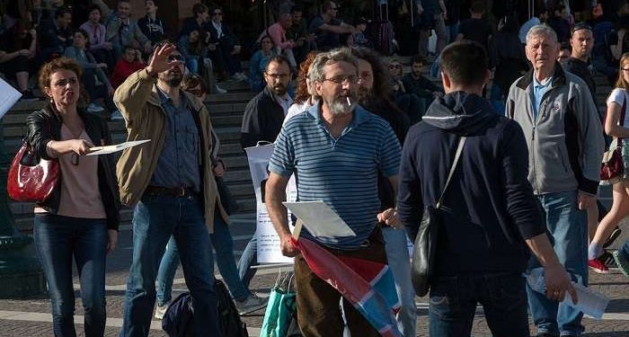 Украинские туристы разогнали митинг пророссийских активистов в Венеции