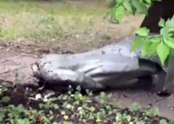 "Ленинопад" добрался до Москвы, - опубликовано видео