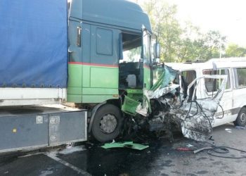 Обнародованы фото смертельной аварии с украинцами в России