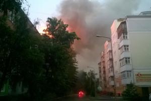 В Полтаве после удара молнии загорелась многоэтажка