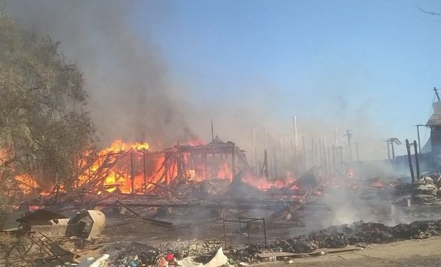 В Крыму на «Казантипе» вспыхнул пожар