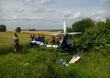 Во Львовской области разбился самолет с иностранцами