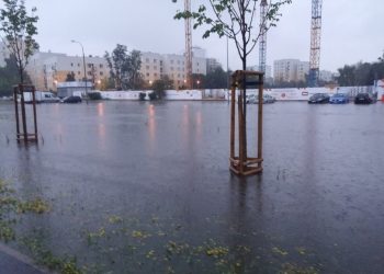 На Варшаву обрушились сильные ливни
