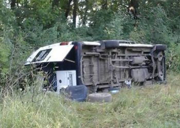 Авария в Хмельницкой области: Перевернулся автобус с паломниками