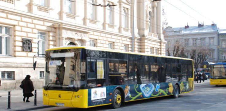 Во Львове бастовали водители маршруток