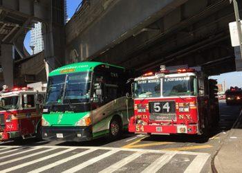 В аварии с автобусами в тоннеле под Нью-Йорком пострадали 44 человека
