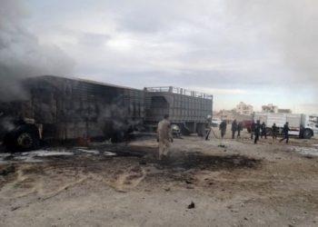 В результате обстрела гуманитарного конвоя в Сирии погибли не менее 12 человек