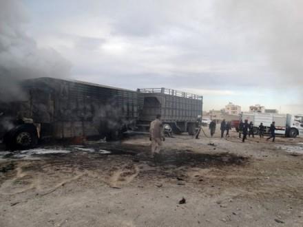 В результате обстрела гуманитарного конвоя в Сирии погибли не менее 12 человек