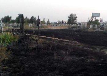На самом большом кладбище в Одессе случился пожар