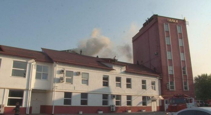 Во Львове горела фабрика кофе