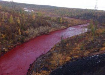 В РФ появилась «кровавая» река