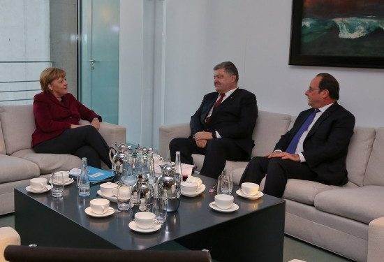 В Берлине началась встреча глав ФРГ, Украины и Франции без Путина