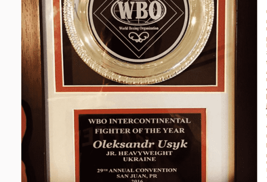 Украинец Александр Усик стал лучшим боксером года по версии WBO
