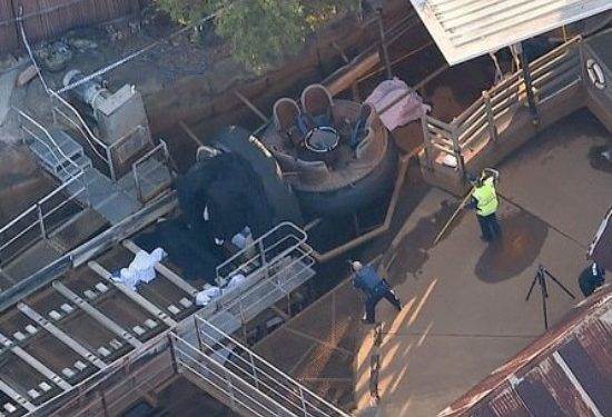 Опубликовано видео с места трагедии в парке развлечений в Австралии