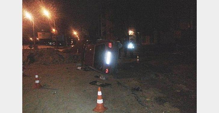 Пьяные подростки перевернулись на машине во Львове