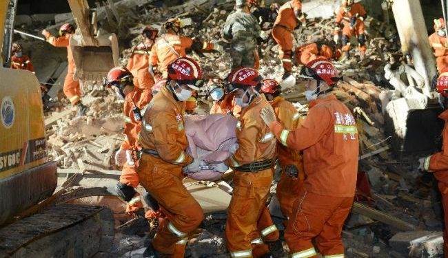 Число жертв обвала домов в Китае достигло 22, - пресса