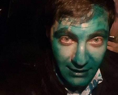 В Харькове неизвестные облили Сакварелидзе зеленкой