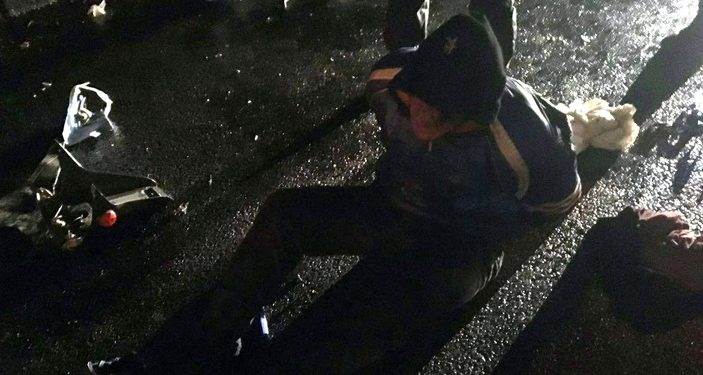 В Киеве пьяный байкер угрожал поджечь себя и поперативников