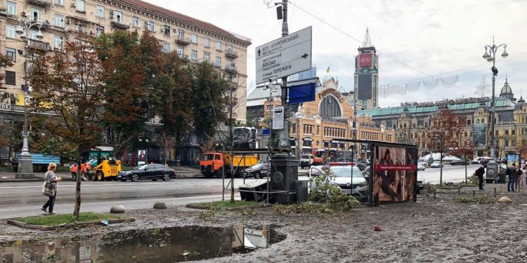 Сильный ночной ливень изменил Киев до неузнаваемости