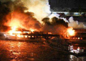 У Балтійському морі сталася пожежа на поромі